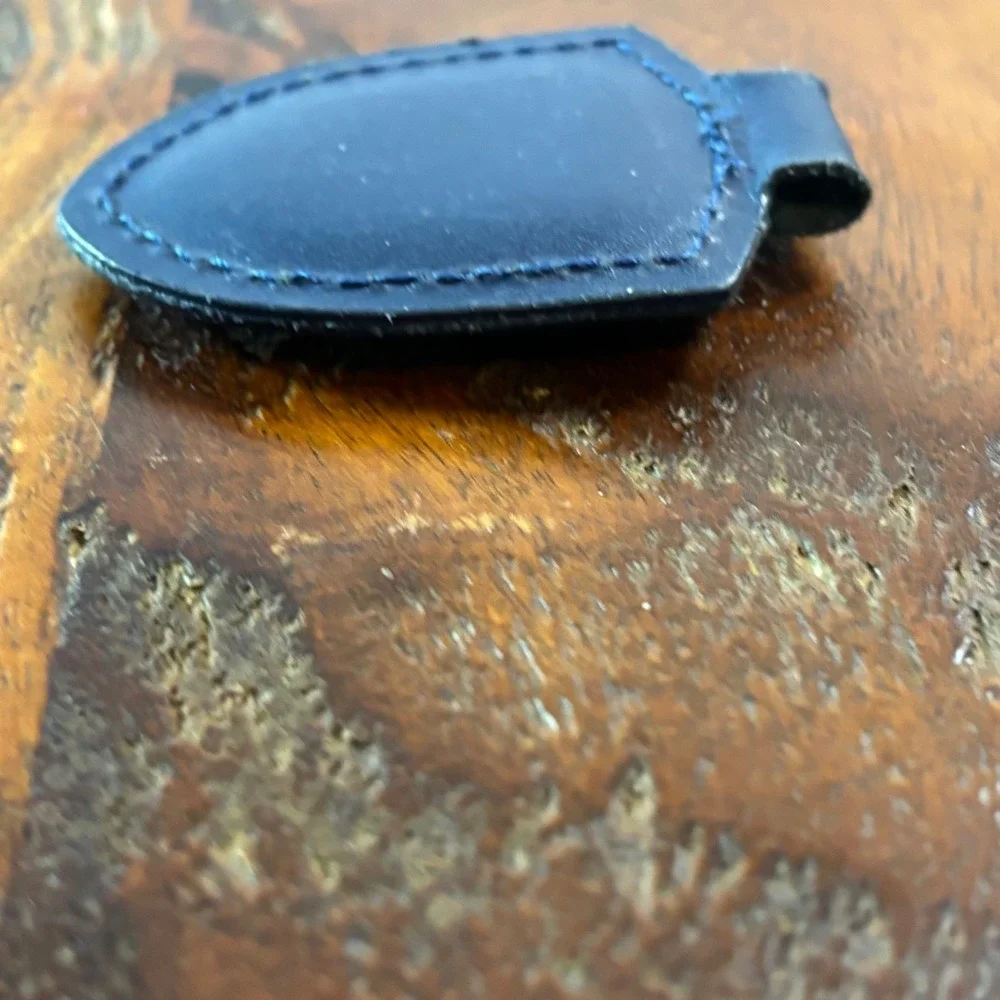 Porsche Blue Leather Crest Key Fob Stuttgart Shield Keychain Accessory